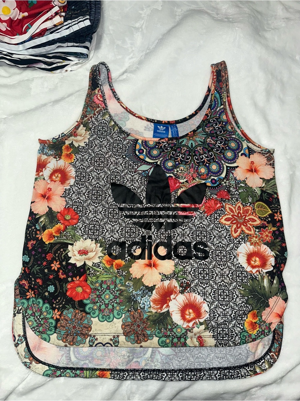 adidas Multicolor Floral Print Tank Top